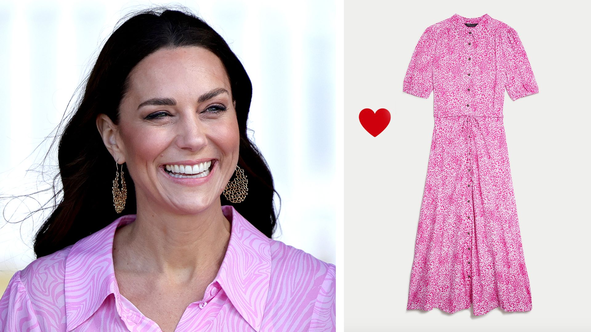 M&S has the best lookalike for Kate Middleton’s pink Rixo dress - and ...