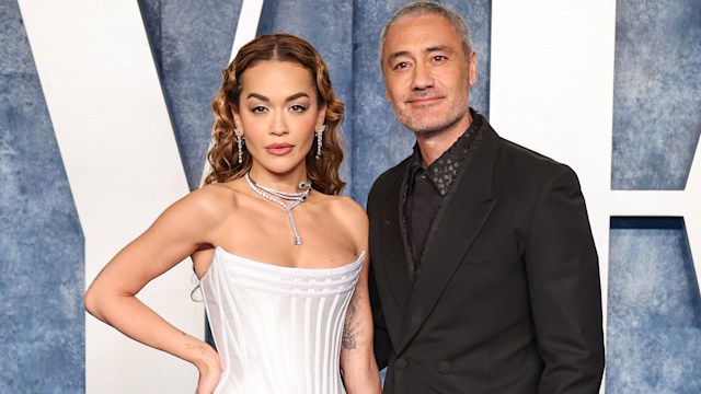 Rita Ora and Taika Waititi attend the 2023 Vanity Fair Oscar Party 