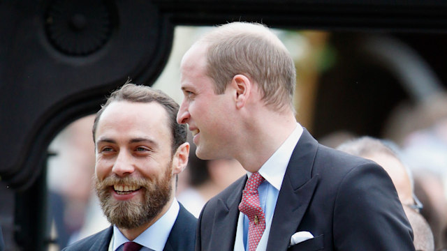 James Middleton and Prince William at Pippa Middleton's wedding