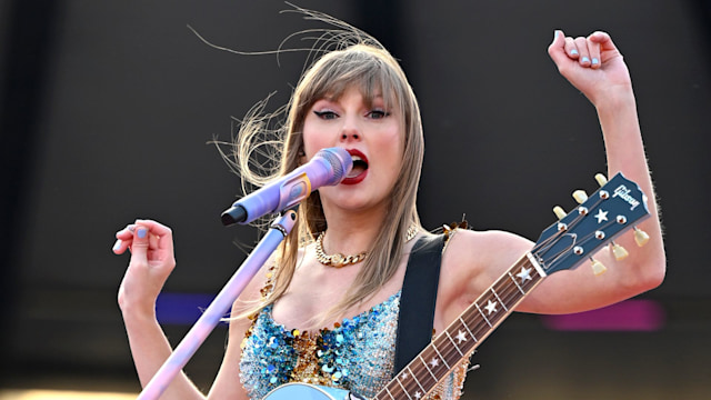 Taylor Swift performs at Scottish Gas Murrayfield Stadium on June 07, 2024 in Edinburgh, Scotland. (Photo by Gareth Cattermole/TAS24/Getty Images for TAS Rights Management )