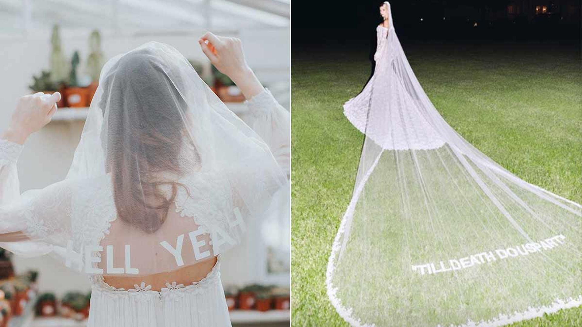 statement wedding veils