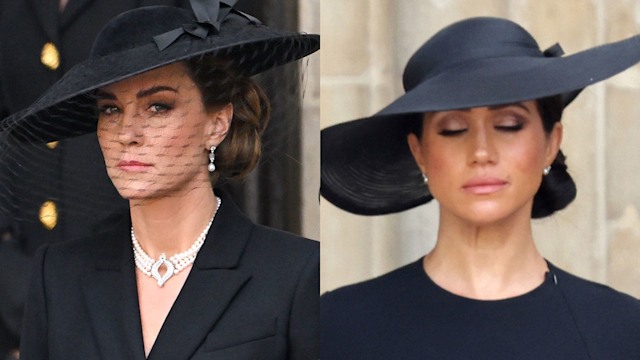 kate middleton meghan markle queens funeral