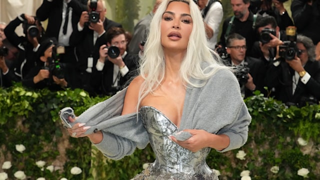 NEW YORK, NEW YORK - MAY 06: Kim Kardashian attends The 2024 Met Gala Celebrating "Sleeping Beauties: Reawakening Fashion" at The Metropolitan Museum of Art on May 06, 2024 in New York City. (Photo by Jeff Kravitz/FilmMagic)