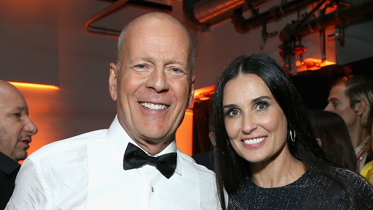 Bruce Willis and Demi Moore's three lookalike daughters pose in