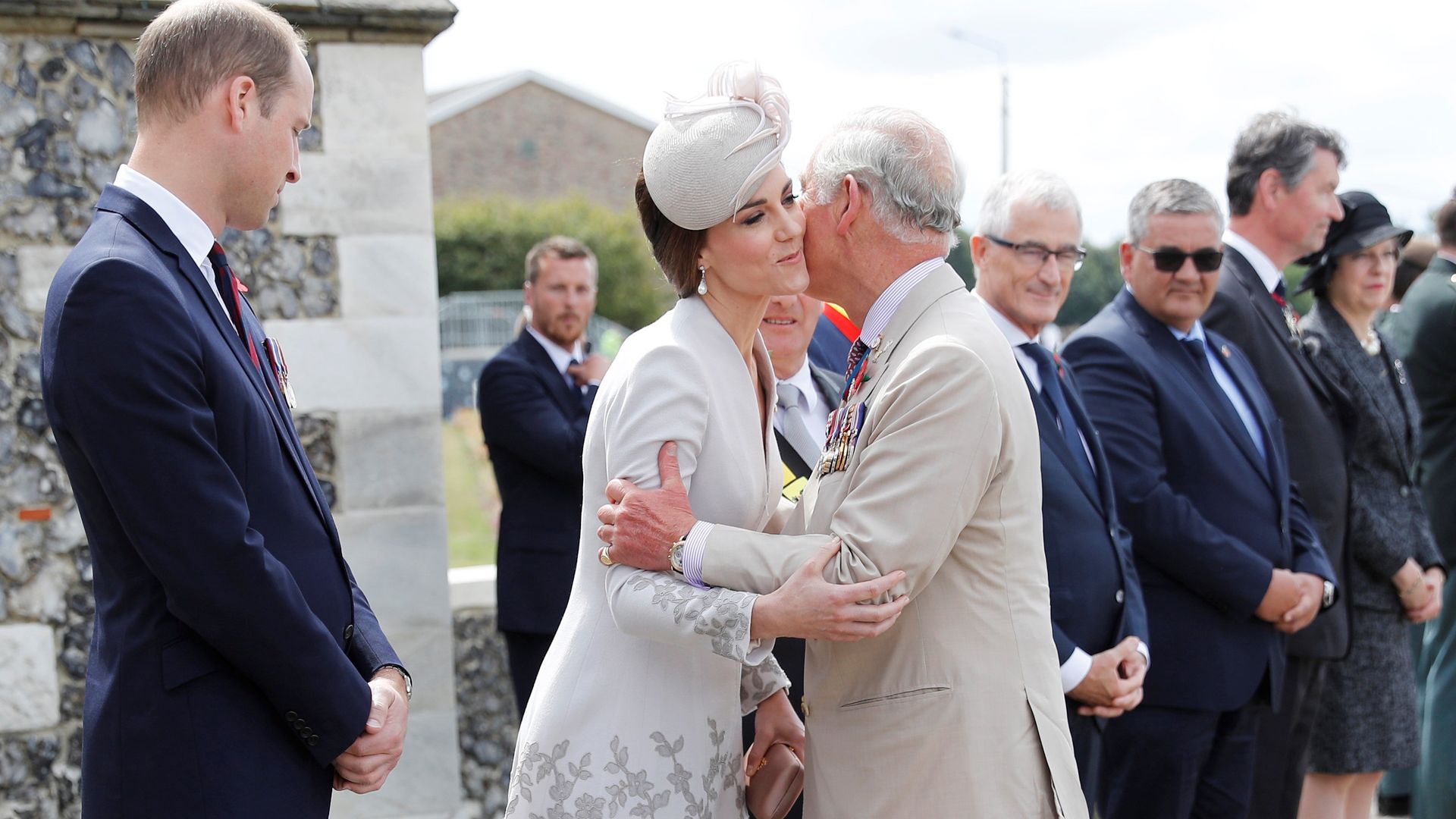 King Charles kisses Kate in Ypres, Belgium