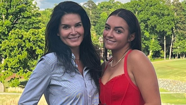 Photo shared by Angie Harmon on Instagram with her daughter Avery Sehorn during prom