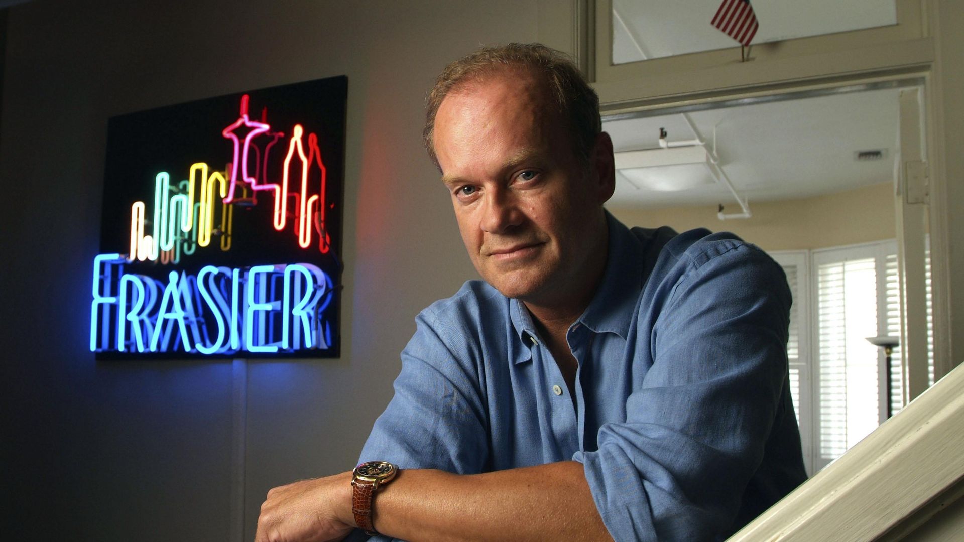 Kelsey Grammar, famous for his role as Frasier  photographed June 9, 2005 in the Lucy Bungalow, his office on the Paramount Studios lot, Los Angeles, California