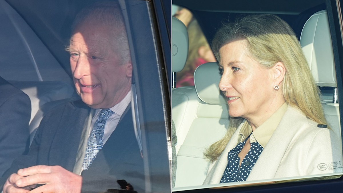 King Charles looks cheerful as he hosts pre-Christmas lunch with Duchess Sophie and Lady Gabriella Kingston