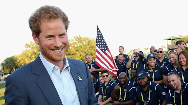 Prince Harry with US Invictus Team in 2016