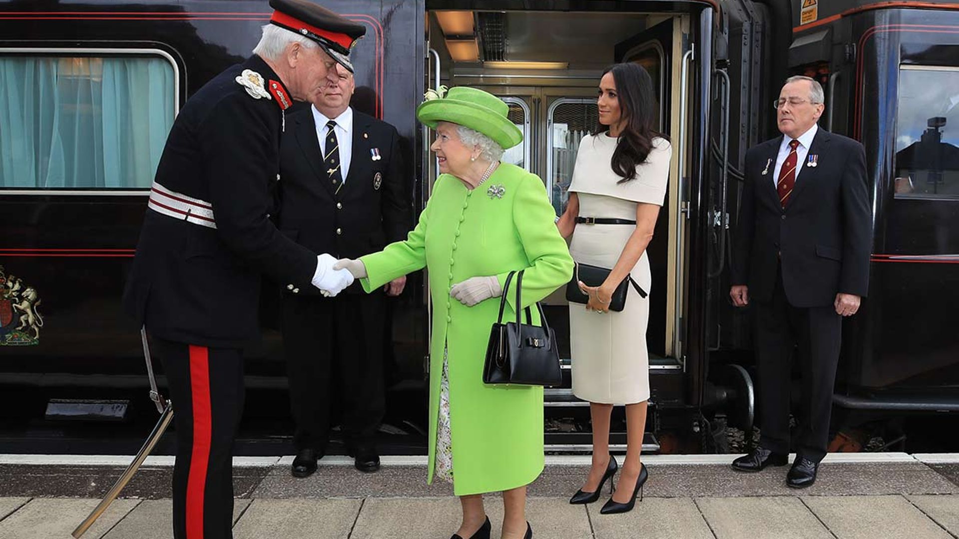 queen meghan markle royal train