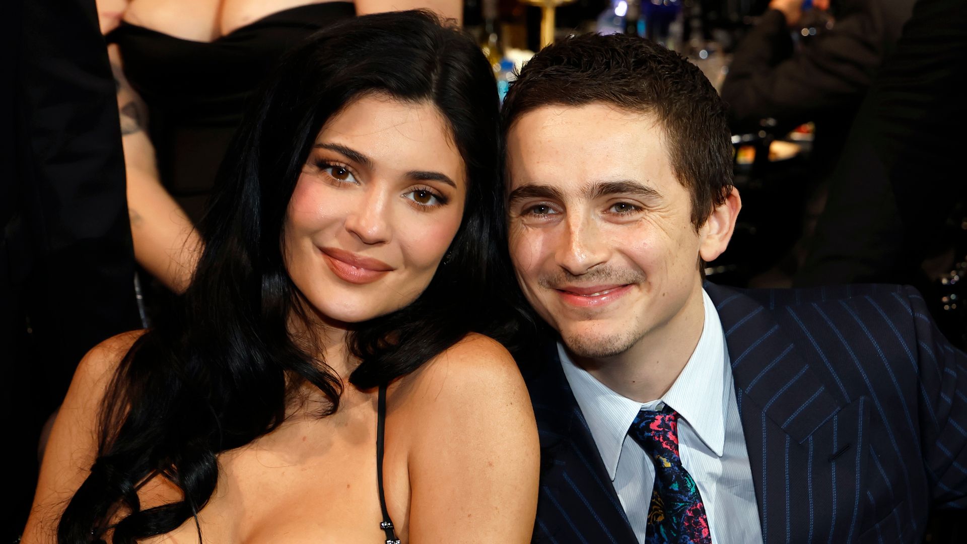 Kylie Jenner and Timothee Chalamet attend the 31st Annual Critics Choice Awards at Barker Hangar on January 04, 2026 in Santa Monica, California.  (Photo by Kevin Mazur/Getty Images for Critics Choice Association)