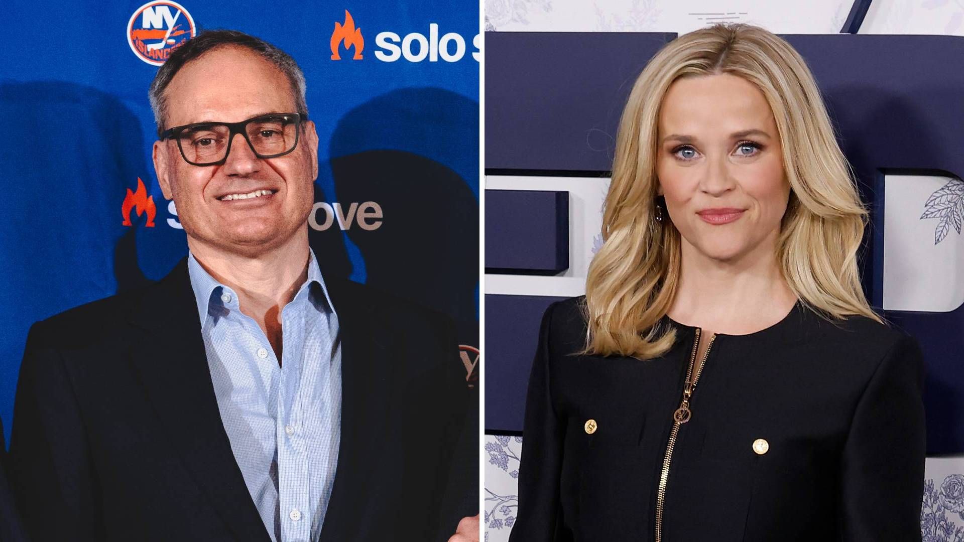 Split image of Reese Witherspoon and her boyfriend Oliver Haarmann