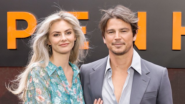 Tamsin Egerton and Josh Hartnett attend the "Oppenheimer" UK Premiere at the Odeon Luxe Leicester Square on July 13, 2023 in London, England. (Photo by John Phillips/Getty Images)