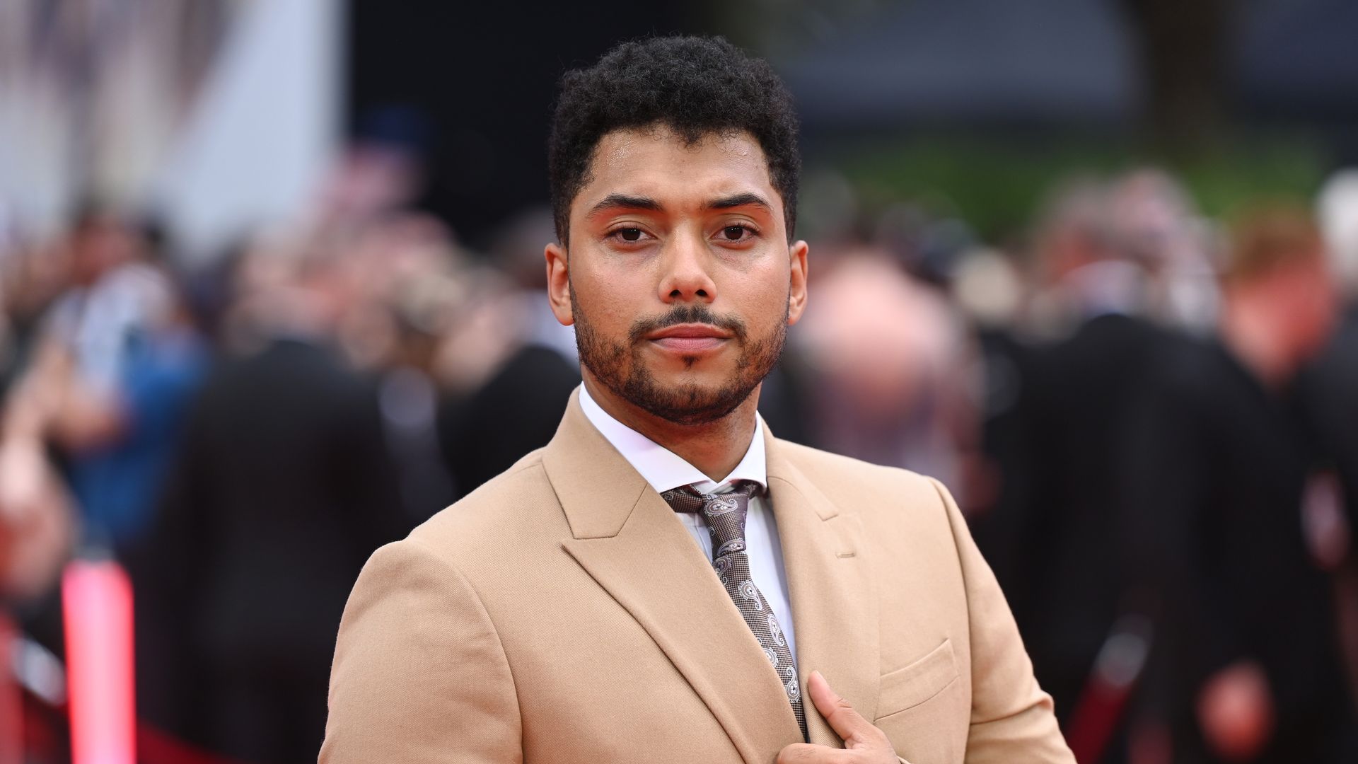 Chance Perdomo attends the "Mission: Impossible - Dead Reckoning Part One" UK Premiere at Odeon Luxe Leicester Square on June 22, 2023 