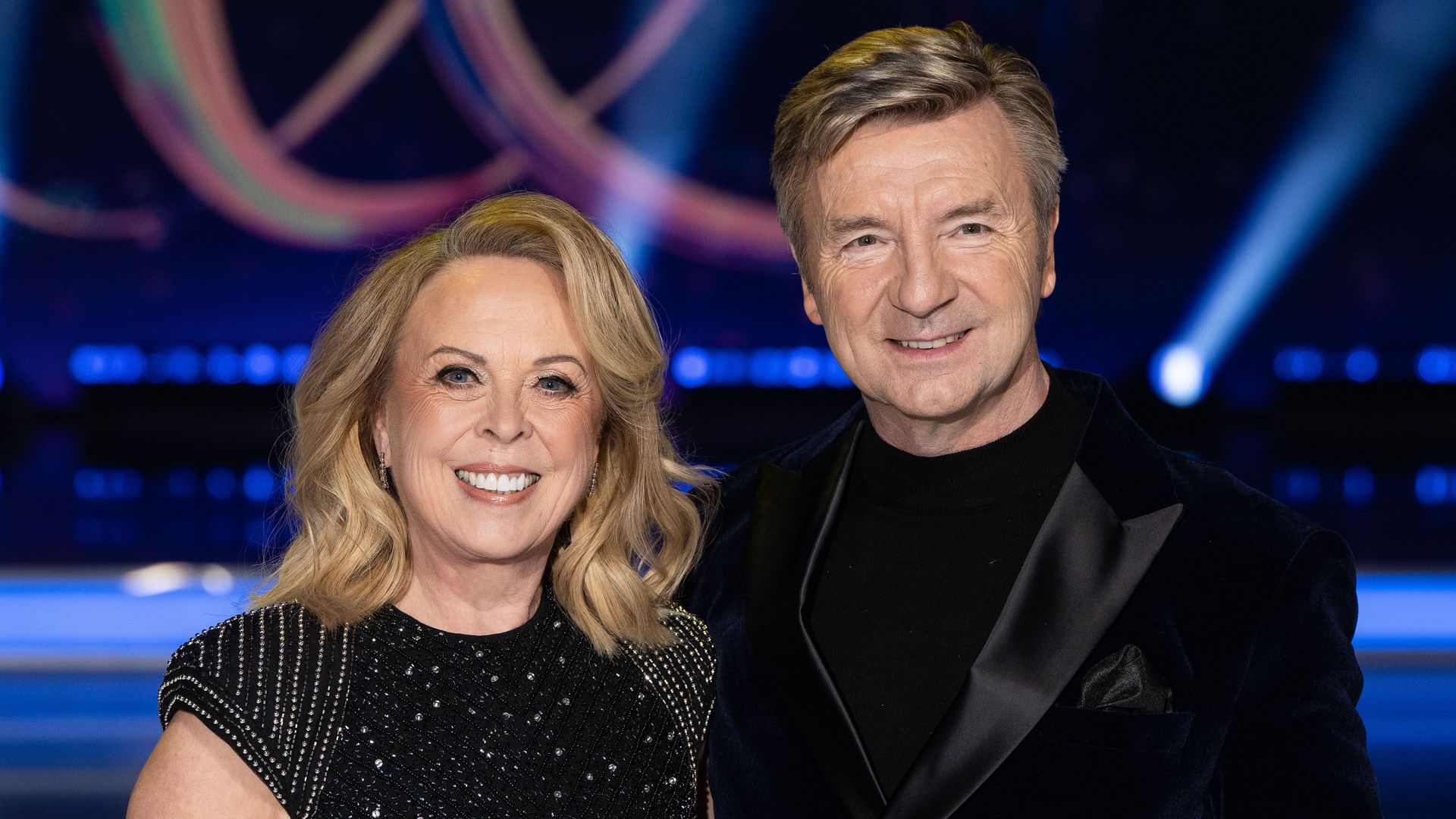 Jayne Torvill and Christopher Dean attend the "Dancing On Ice" photocall at Bovingdon Film Studios on January 10, 2024 in London, England 