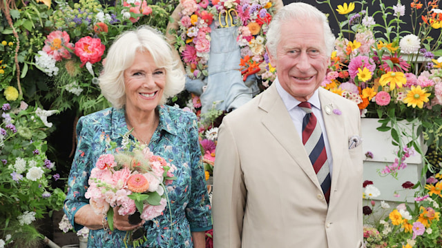 King Charles and queen Camilla at The Sandringham Flower Show 2022