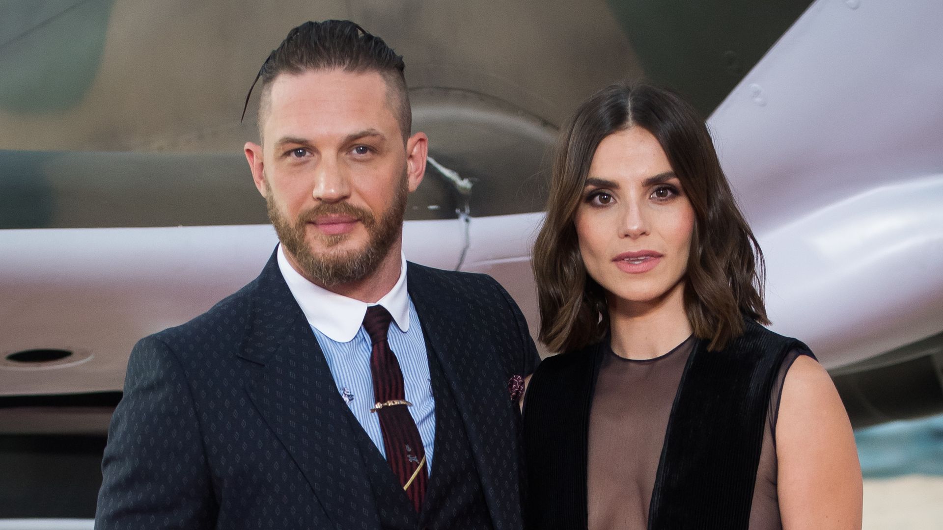 Tom Hardy and Charlotte Riley arriving at the Dunkirk World Premiere at Odeon Leicester Square