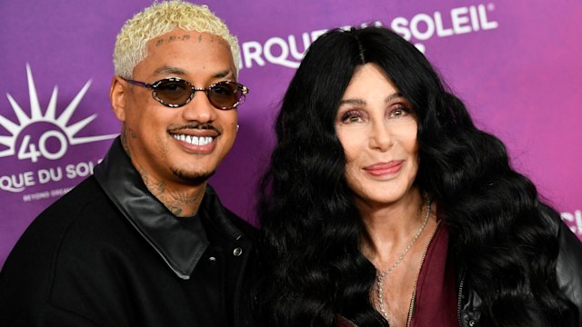 Alexander Edwards and Cher smiling