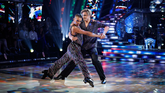 Layton Williams and Nikita Kuzmin dancing