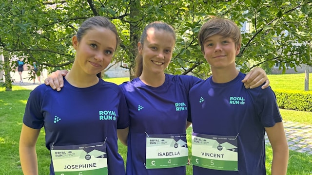 Princess Josephine, Princess Isabella and Prince Vincent before Royal Run