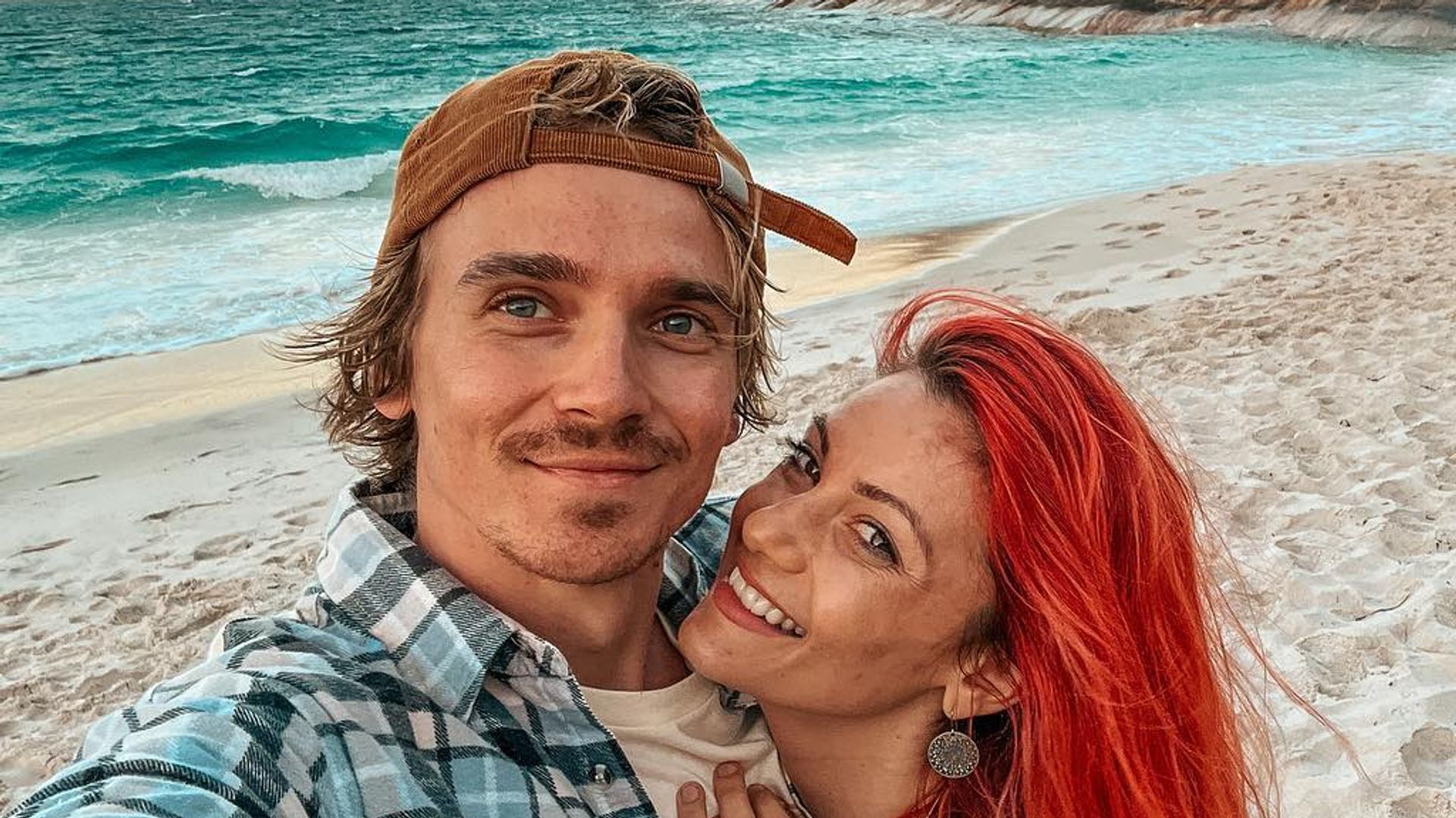Dianne Buswell wows in chic swimsuit as she cosies up to boyfriend Joe Sugg during romantic getaway