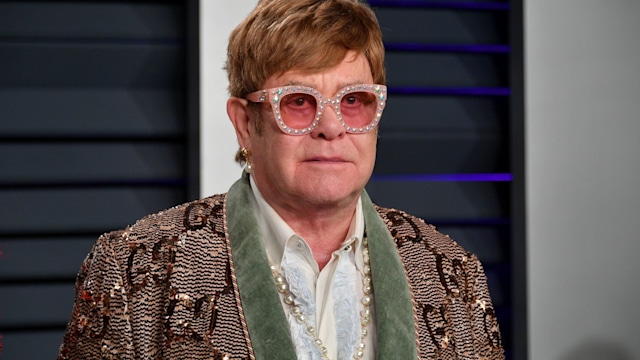 Elton John attends the 2019 Vanity Fair Oscar Party hosted by Radhika Jones at Wallis Annenberg Center for the Performing Arts on February 24, 2019 in Beverly Hills, California.  (Photo by Dia Dipasupil/Getty Images)