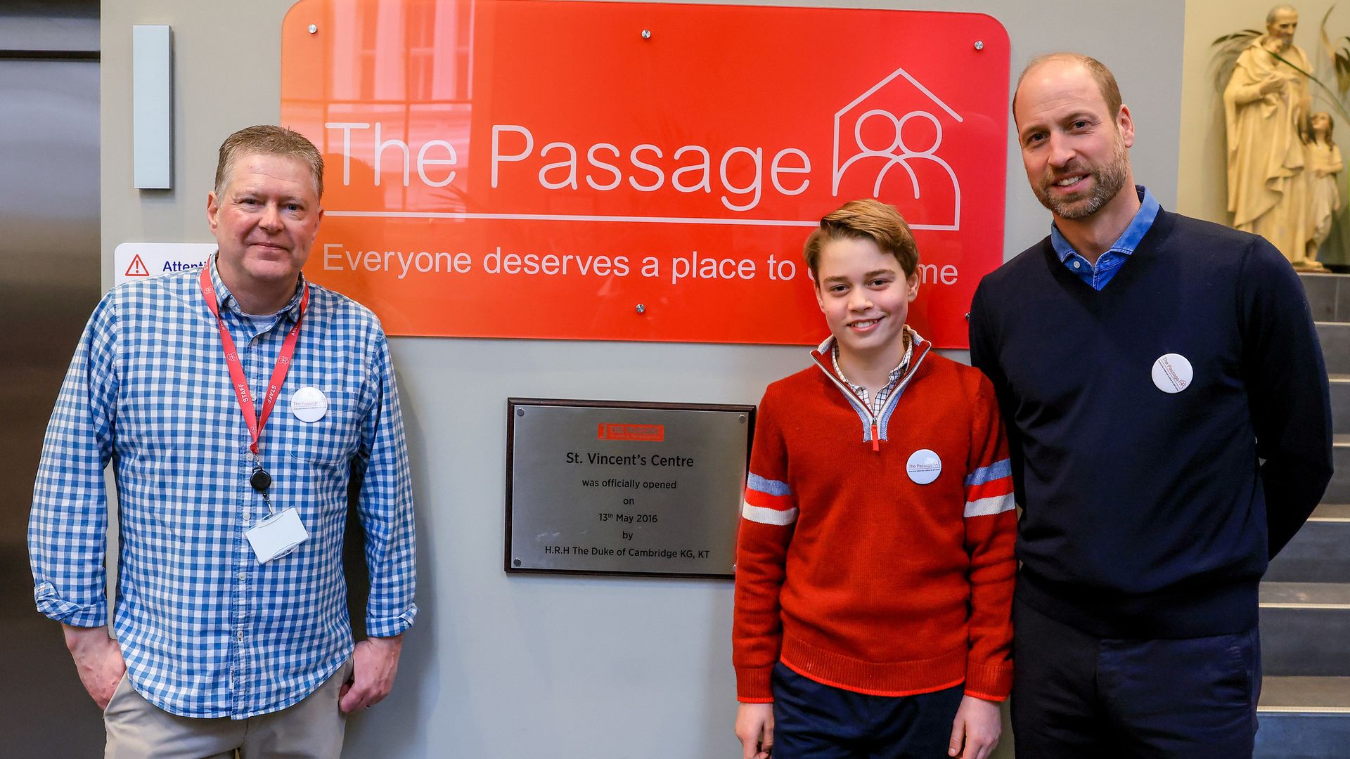 Prince George, 12, proves he is ready for future royal duties during 'hands-on' visit to homeless shelter
