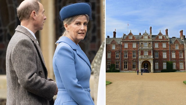 Prince Edward and Duchess Sophie at Sandringham