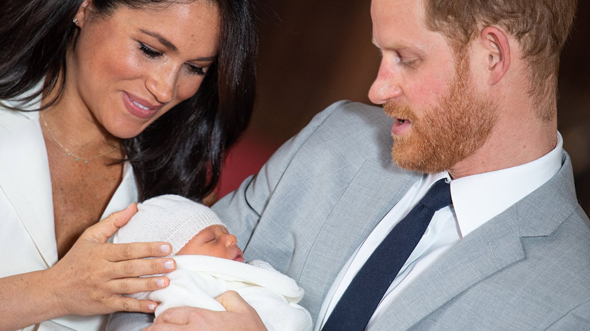 prince harry with baby archie