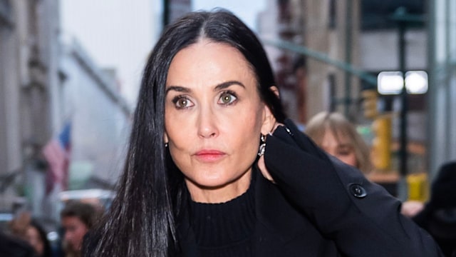 Demi Moore is seen in Midtown on December 04, 2024 in New York City. (Photo by TheStewartofNY/GC Images)