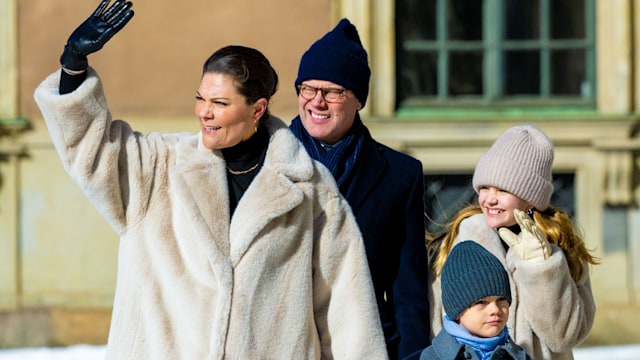 swedish royals at palace 