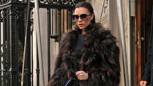 NEW YORK, NY - FEBRUARY 13: Victoria Beckham is seen on February 13, 2011 in New York City.  (Photo by Gardiner Anderson/Bauer-Griffin/GC Images)