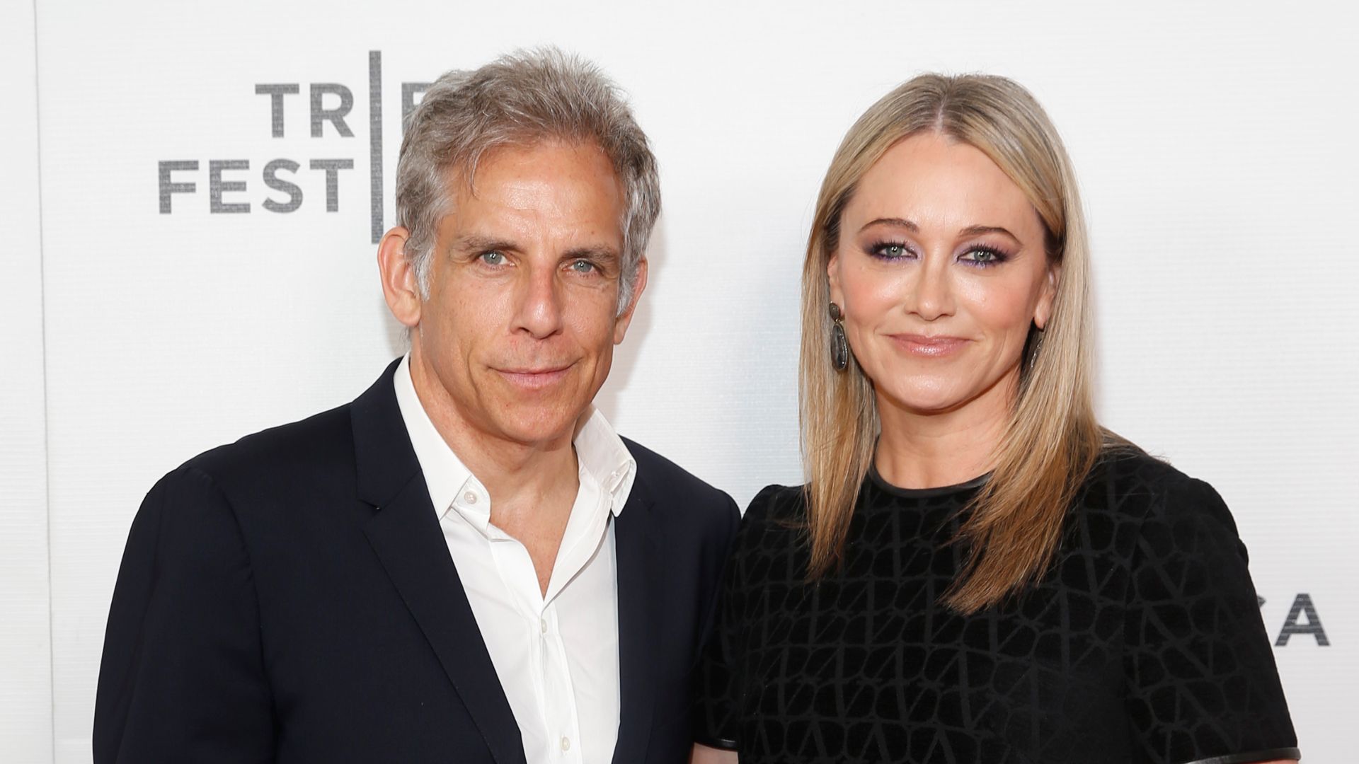 Ben Stiller (L) and Christine Taylor attend the "Let Liv" screening during Shorts: Misdirection at the 2023 Tribeca Festival at Village East Cinema on June 11, 2023 in New York City