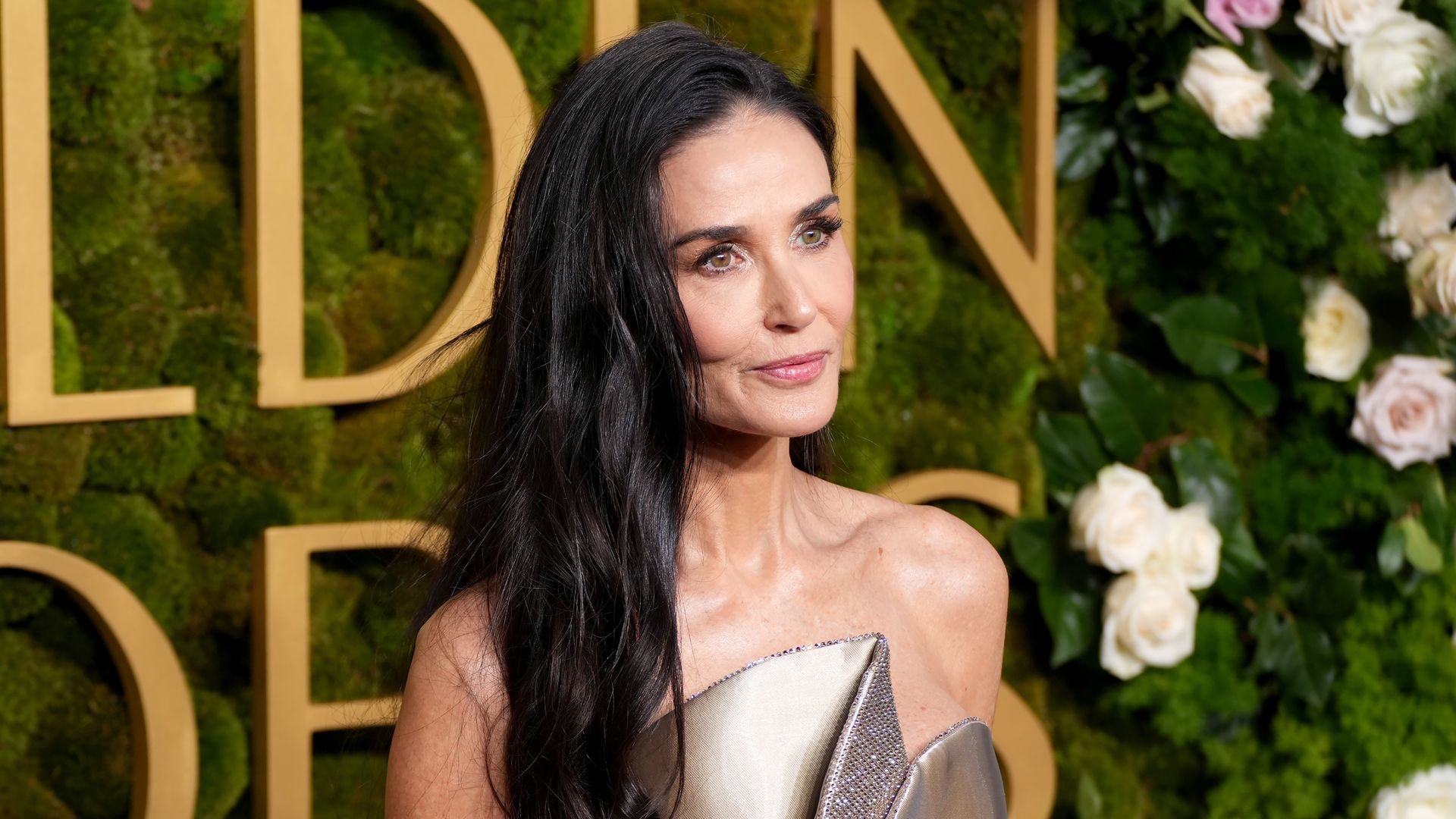 Demi Moore at the Golden Globes in 2025