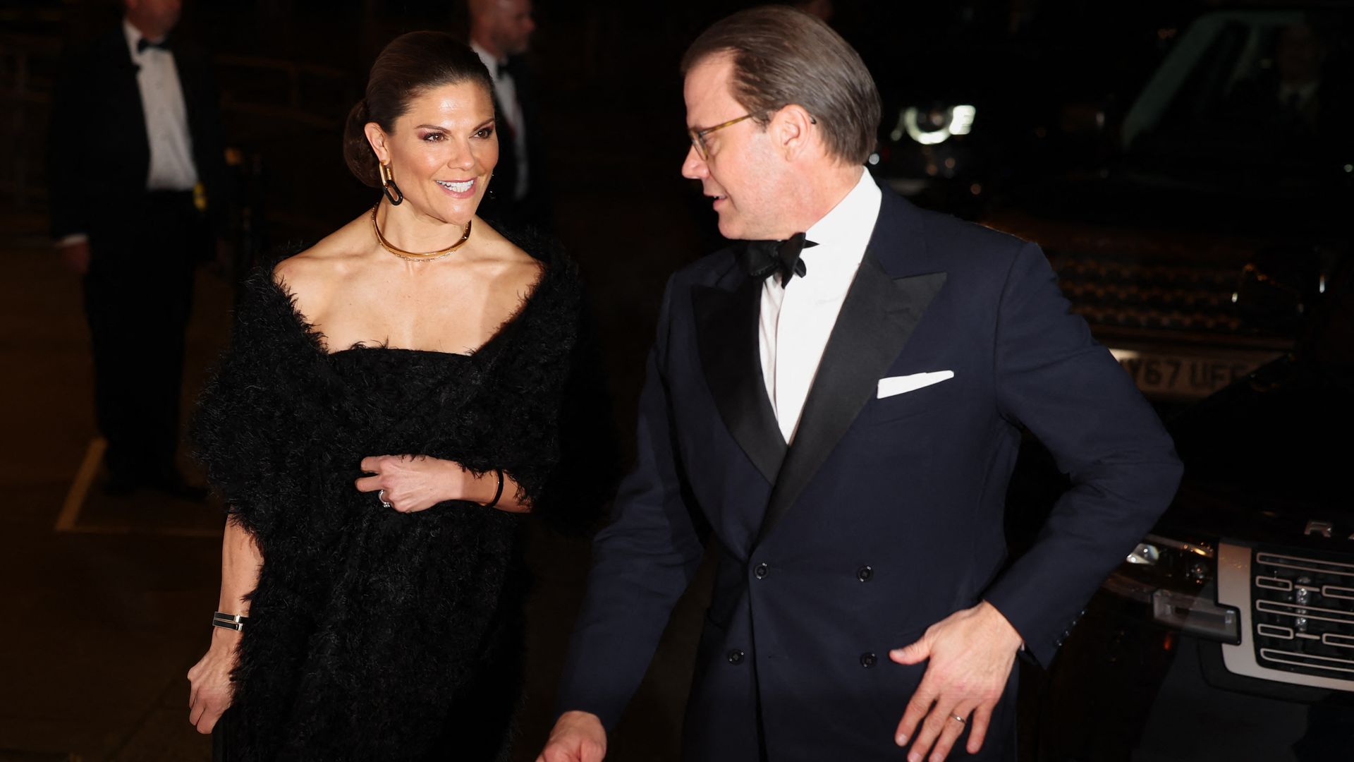 Crown Princess Victoria and Prince Daniel arrive at Royal Variety Performance
