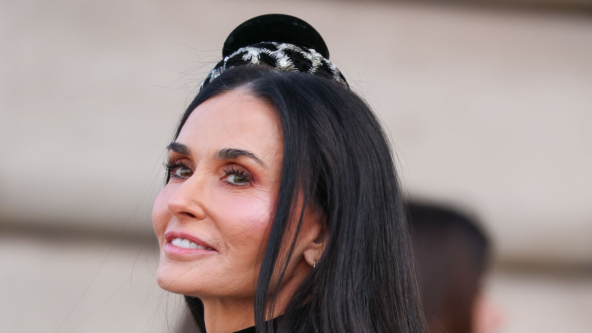 Demi Moore at the Schiaparelli Haute Couture Week Spring/Summer 2026 show