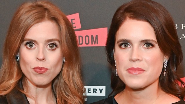 Princess Beatrice of York and Princess Eugenie of York attend The Anti Slavery Collective's inaugural Winter Gala at Battersea Arts Centre on November 29, 2023 in London, England.