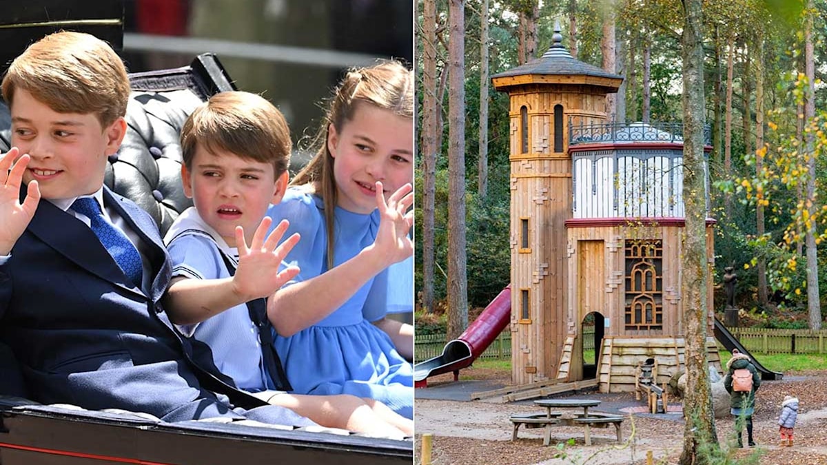 The Queen's garden is paradise for Prince George, Princess Charlotte and Prince  Louis - look | HELLO!