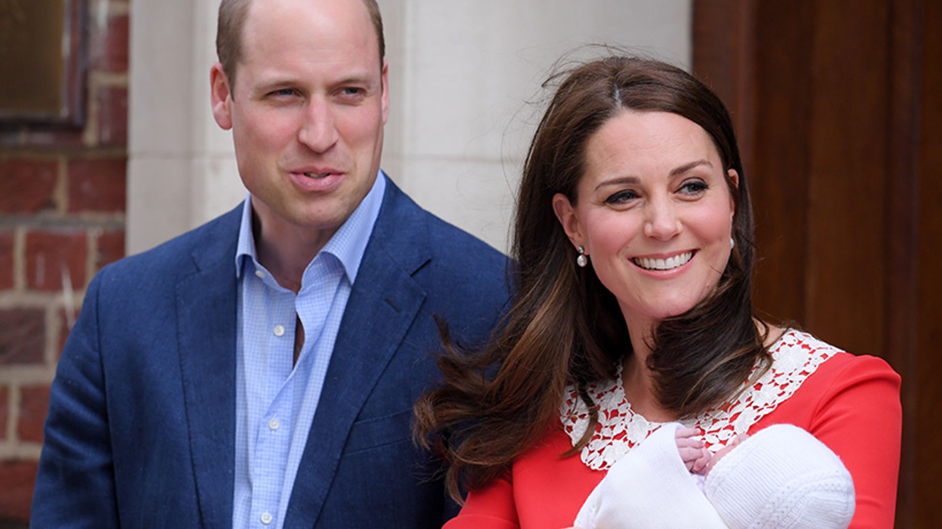 kate middleton red dress hospital outfit royal baby