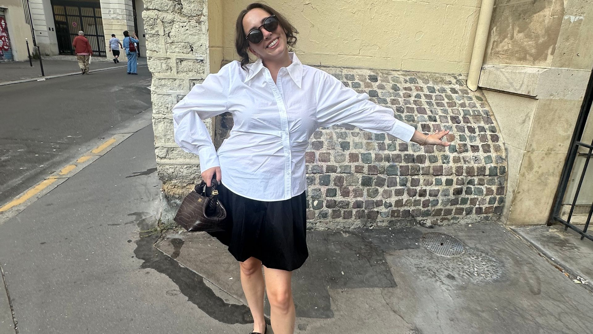 Tess in her Alaïa dupes