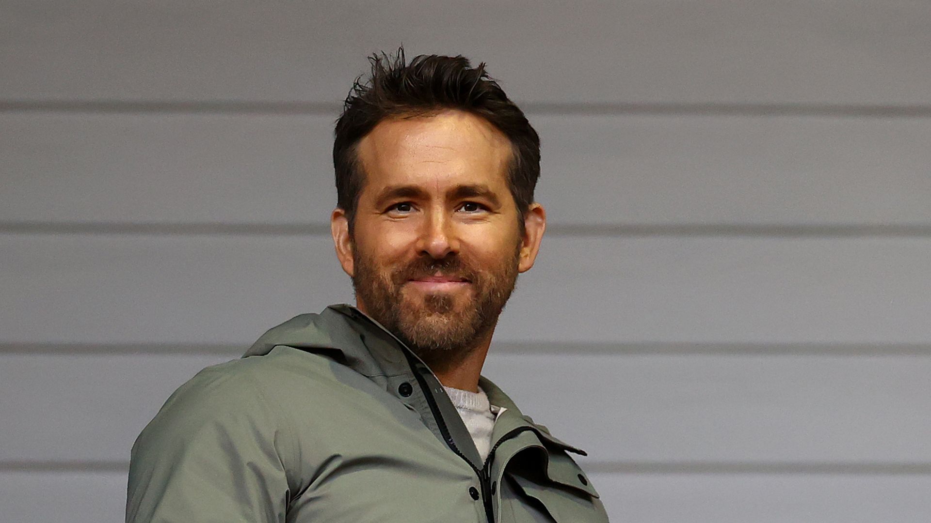 Ryan Reynolds, Co-Owner of Wrexham looks on during the Emirates FA Cup Fourth Round match between Wrexham and Sheffield United at Racecourse Ground on January 29, 2023 in Wrexham, Wales