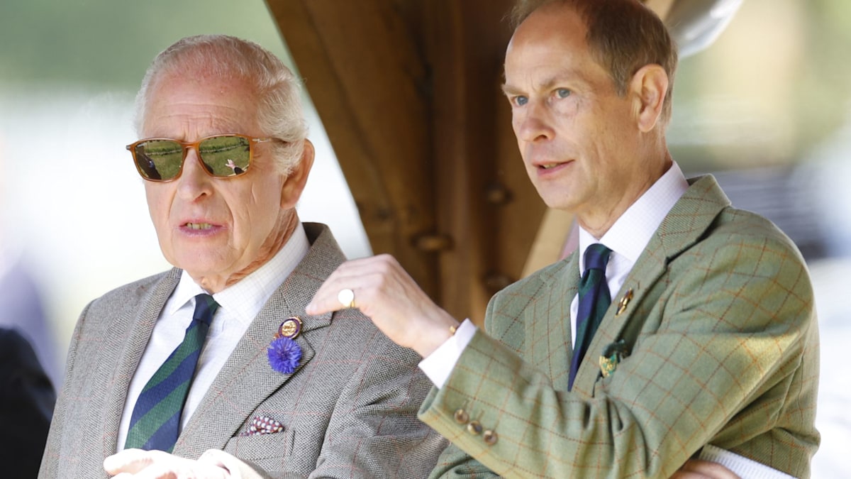 King Charles is all smiles in 'cool' sunglasses with Prince Edward in rare joint outing