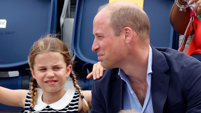 Prince William and Princess Charlotte at the Commonwealth Games