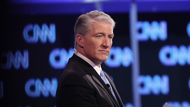 CNN anchor and chief national correspondent John King moderates a debate for the four remaining Republican presidential candidates at the North Charleston Coliseum January 19, 2012 in Charleston, South Carolina