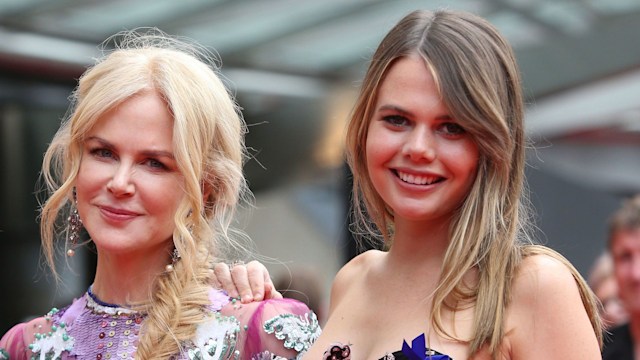 Nicole with her niece Lucia posing red carpet