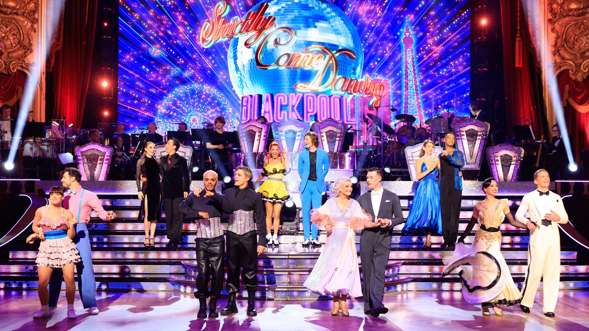The Strictly Come Dancing 2023 Celebrities and Professional Dancers in Blackpool