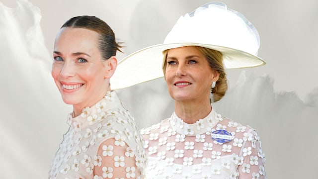 Laura Main and Duchess Sophie in same white dress