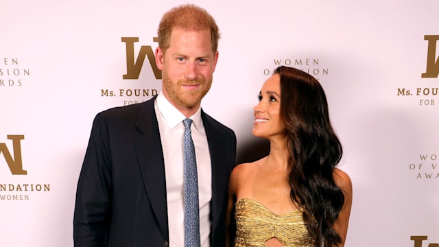 NEW YORK, NEW YORK - MAY 16: Prince Harry, Duke of Sussex and Meghan, The Duchess of Sussex attend the Ms. Foundation Women of Vision Awards: Celebrating Generations of Progress & Power at Ziegfeld Ballroom on May 16, 2023 in New York City. (Photo by Kevi