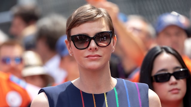 Princess Charlene of Monaco wearing sunglasses at the F1 Grand Prix of Monaco