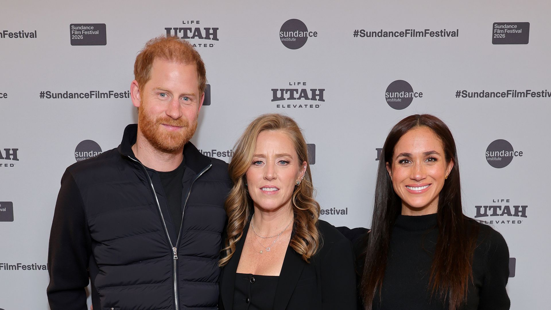 The Duke and Duchess with Amy Redford at the premiere of "Cookie Queens" during the 2026 Sundance Film Festival 